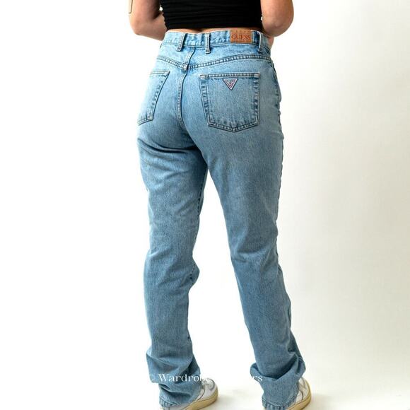 Vintage 90s GUESS Mom Jeans Light Blue - Picture 3 of 6